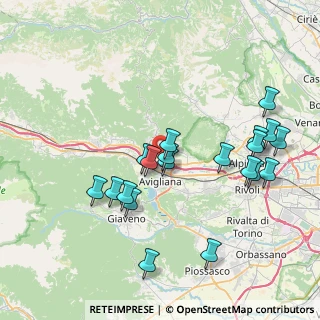 Mappa Via Cascina Rolle, 10051 Avigliana TO, Italia (7.9595)