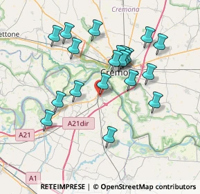 Mappa Via Stradello Peloso, 29010 Castelvetro Piacentino PC, Italia (6.952)