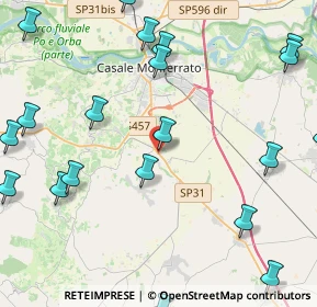 Mappa Strada Alessandria, 15020 Casale Monferrato AL, Italia (5.9195)