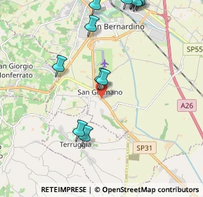 Mappa Strada Alessandria, 15020 Casale Monferrato AL, Italia (2.57538)