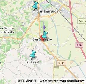 Mappa Strada Alessandria, 15020 Casale Monferrato AL, Italia (3.61636)