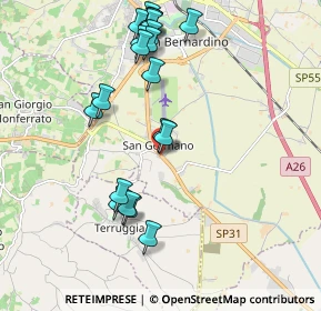 Mappa Strada Alessandria, 15020 Casale Monferrato AL, Italia (2.079)