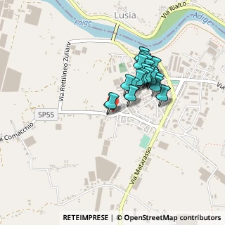 Mappa Via Comacchio, 45020 Lusia RO, Italia (0.35464)