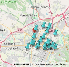 Mappa Via Giovanni Tommaso Terraneo, 10151 Torino TO, Italia (3.496)