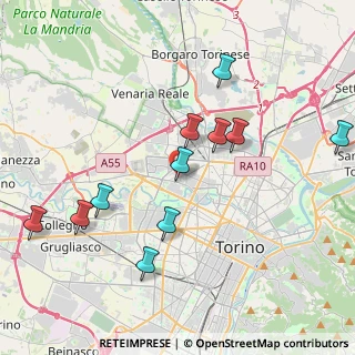 Mappa Via Giovanni Tommaso Terraneo, 10151 Torino TO, Italia (4.14727)