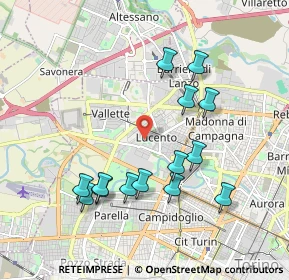 Mappa Via Giovanni Tommaso Terraneo, 10151 Torino TO, Italia (1.93857)