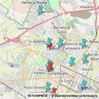Mappa Via Giovanni Tommaso Terraneo, 10151 Torino TO, Italia (2.56333)