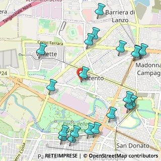 Mappa Via Giovanni Tommaso Terraneo, 10151 Torino TO, Italia (1.3855)
