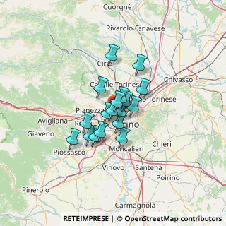 Mappa Piazza Cirene, 10151 Torino TO, Italia (8.14)