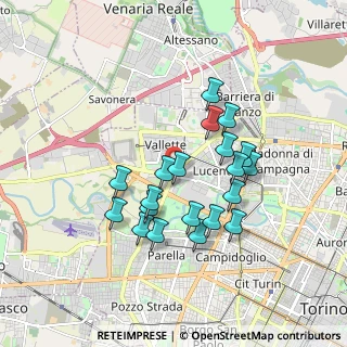 Mappa Piazza Cirene, 10151 Torino TO, Italia (1.5665)