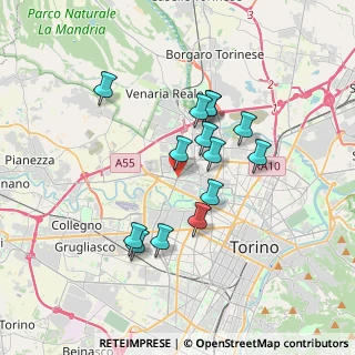 Mappa Piazza Cirene, 10151 Torino TO, Italia (3.02286)