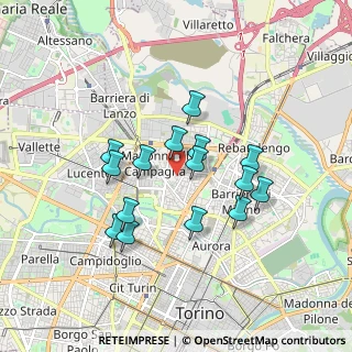 Mappa 10147 Torino TO, Italia (1.50667)