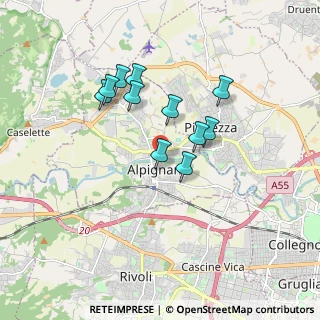 Mappa Fiume Riparia, 10091 Alpignano TO, Italia (1.45727)