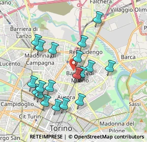 Mappa Via Verres, 10155 Torino TO, Italia (1.801)