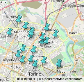 Mappa Via Verres, 10155 Torino TO, Italia (1.8695)