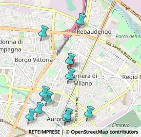 Mappa Via Verrès, 10155 Torino TO, Italia (1.22182)