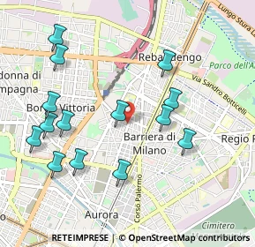 Mappa Via Verres, 10155 Torino TO, Italia (1.06286)