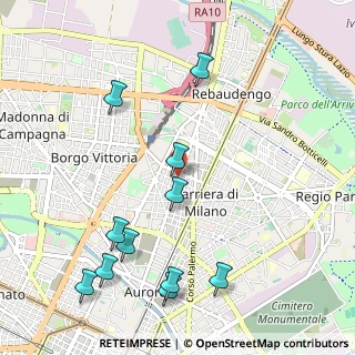 Mappa Via Verrès, 10155 Torino TO, Italia (1.22182)