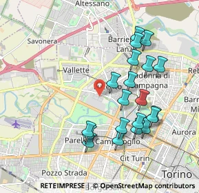 Mappa Via Pellegrino Tibaldi, 10151 Torino TO, Italia (1.917)