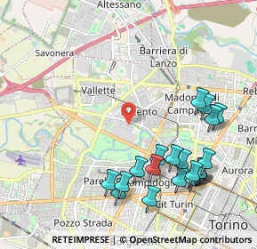 Mappa Via Pellegrino Tibaldi, 10151 Torino TO, Italia (2.3855)