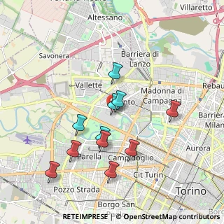 Mappa Via Pellegrino Tibaldi, 10151 Torino TO, Italia (1.76455)