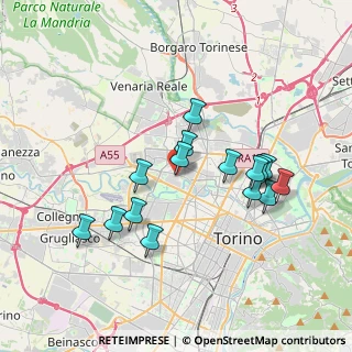 Mappa Via Pellegrino Tibaldi, 10151 Torino TO, Italia (3.42)