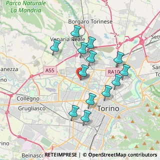 Mappa Via Pellegrino Tibaldi, 10151 Torino TO, Italia (3.40462)