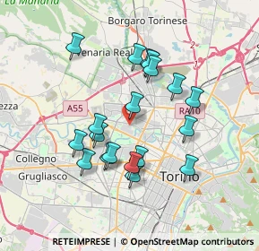 Mappa Via Pellegrino Tibaldi, 10151 Torino TO, Italia (3.25105)