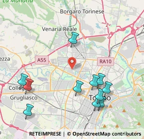 Mappa Via Pellegrino Tibaldi, 10151 Torino TO, Italia (4.63364)