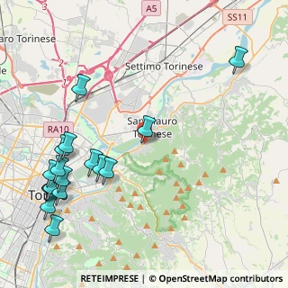 Mappa Via Pietro crusted, 00173 Roma RM, Italia (5.51176)