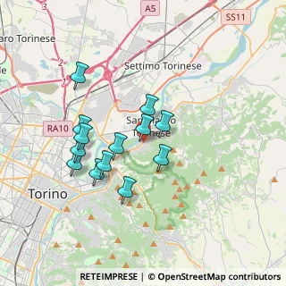 Mappa Via Pietro crusted, 00173 Roma RM, Italia (3.08692)