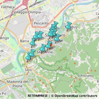 Mappa Via Pietro crusted, 00173 Roma RM, Italia (1.305)