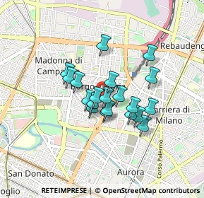 Mappa Via Chiesa della Salute ang, 10147 Torino TO, Italia (0.604)