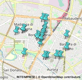 Mappa Via Chiesa della Salute ang, 10147 Torino TO, Italia (0.739)