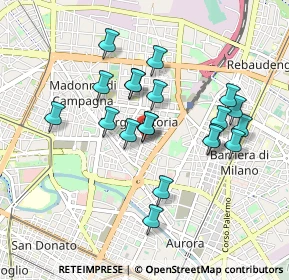 Mappa Via Chiesa della Salute ang, 10147 Torino TO, Italia (0.817)
