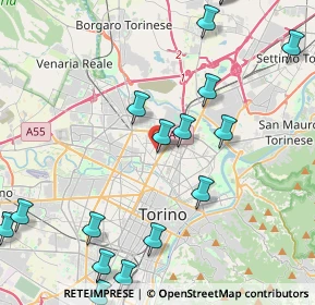 Mappa Via Chiesa della Salute ang, 10147 Torino TO, Italia (5.49353)