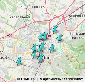 Mappa Via Chiesa della Salute ang, 10147 Torino TO, Italia (2.9)