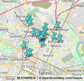 Mappa Via Chiesa della Salute ang, 10147 Torino TO, Italia (1.09529)
