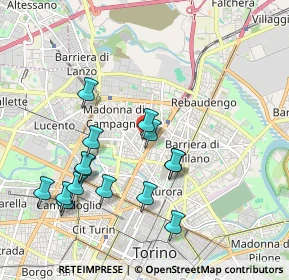 Mappa Via Chiesa della Salute ang, 10147 Torino TO, Italia (1.97467)