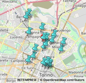 Mappa Via Chiesa della Salute ang, 10147 Torino TO, Italia (1.631)