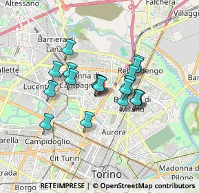 Mappa Via Chiesa della Salute ang, 10147 Torino TO, Italia (1.3)