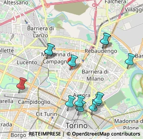 Mappa Via Chiesa della Salute ang, 10147 Torino TO, Italia (2.16462)