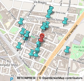 Mappa Via Chiesa della Salute ang, 10147 Torino TO, Italia (0.2055)