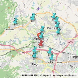 Mappa Via Luigi Mussino, 10091 Alpignano TO, Italia (1.95857)