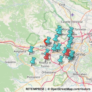Mappa Via Luigi Mussino, 10091 Alpignano TO, Italia (7.0915)