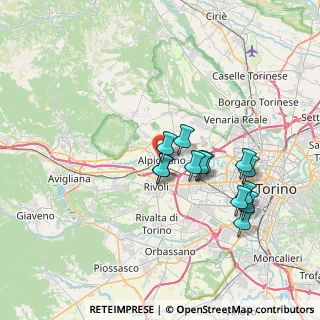 Mappa Via Luigi Mussino, 10091 Alpignano TO, Italia (6.43)