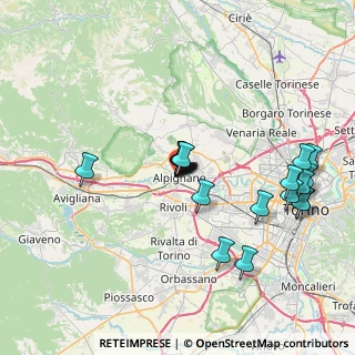 Mappa Via Luigi Mussino, 10091 Alpignano TO, Italia (6.9875)