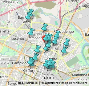 Mappa Via Michele Antonio Vibò, 10147 Torino TO, Italia (1.6335)