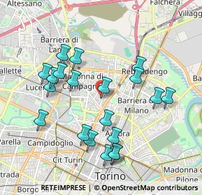 Mappa Via Michele Antonio Vibò, 10147 Torino TO, Italia (1.941)