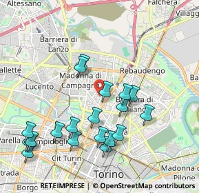 Mappa Via Michele Antonio Vibò, 10147 Torino TO, Italia (2.08579)